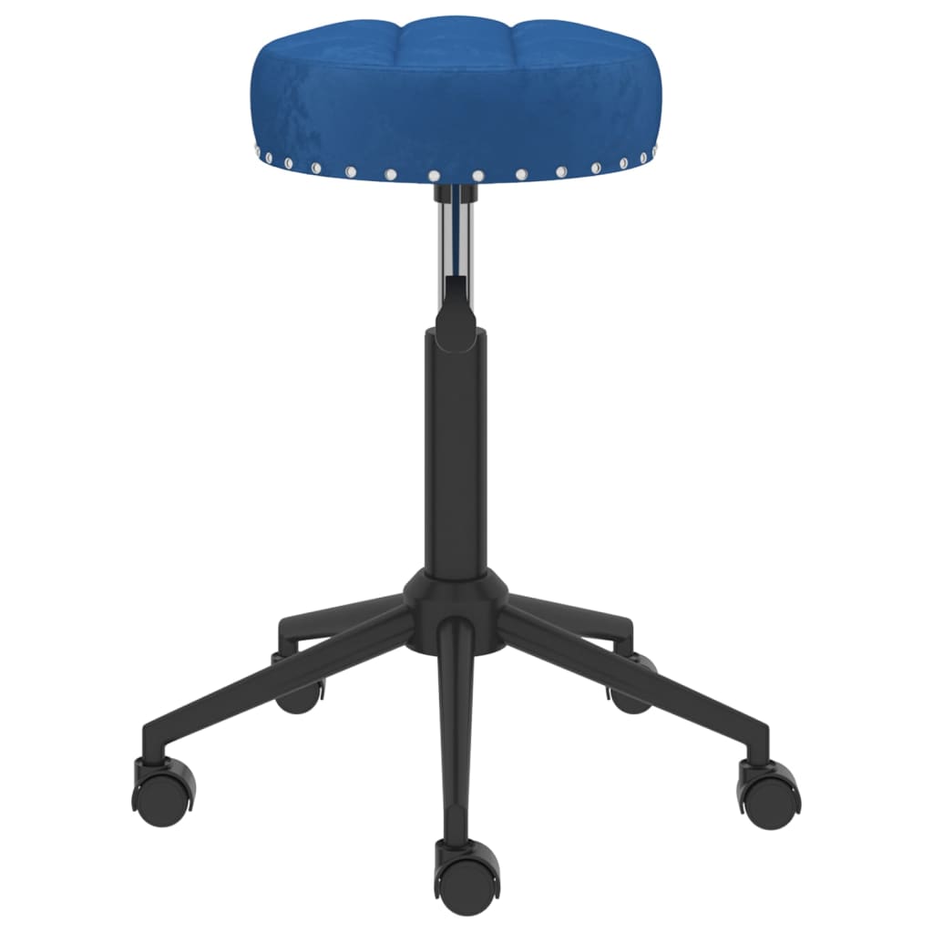 

vidaXL Kantoorstoel draaibaar fluweel blauw