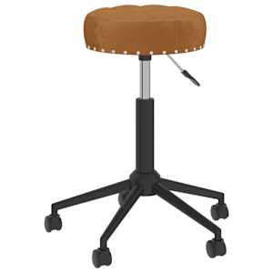 vidaXL Chaises pivotantes à manger lot de 2 marron velours