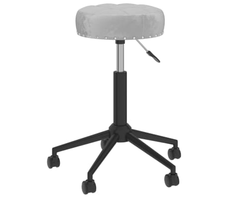 vidaXL Otočné jídelní židle 2 ks šedé samet
