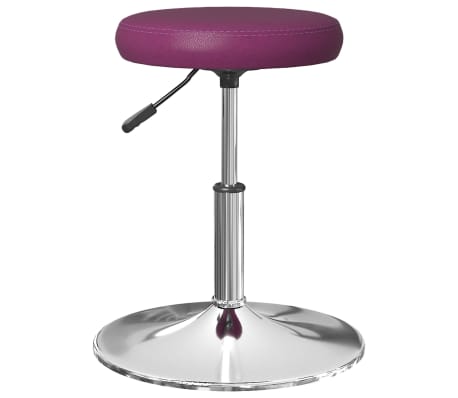 vidaXL Baro taburetė, violetinės spalvos, dirbtinė oda