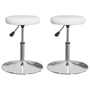 vidaXL s&ouml;&ouml;gitoolid 2 tk, valge, kunstnahk