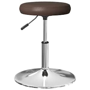 vidaXL Valgomojo kėdės, 2vnt., rudos spalvos, dirbtinė oda