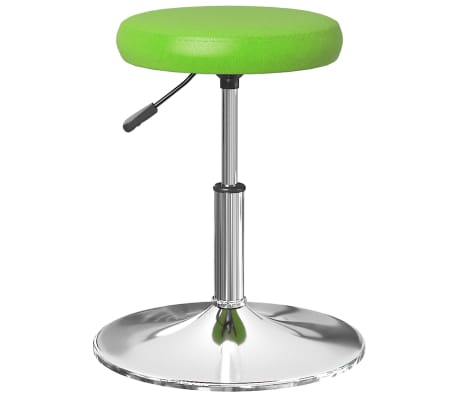 vidaXL Valgomojo kėdės, 2vnt., žalios spalvos, dirbtinė oda