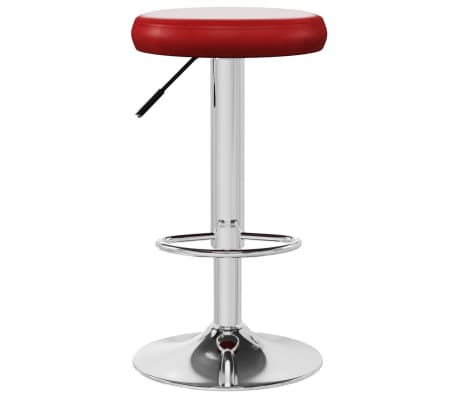 vidaXL Barski stolac od umjetne kože crvena boja vina