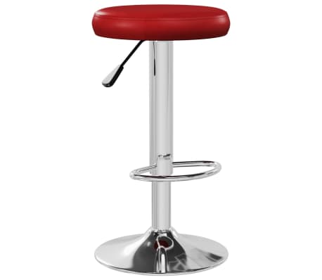 vidaXL Baro taburetės, 2vnt., raudonojo vyno spalvos, dirbtinė oda