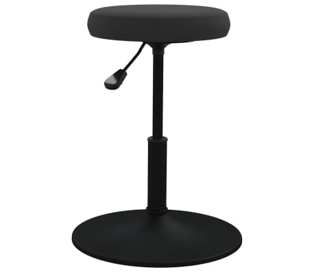 vidaXL Baro taburetė, juodos spalvos, aksomas