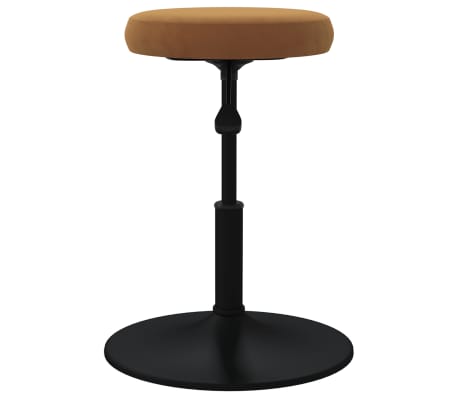 vidaXL Baro taburetė, rudos spalvos, aksomas