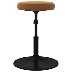 vidaXL Baro taburetė, rudos spalvos, aksomas