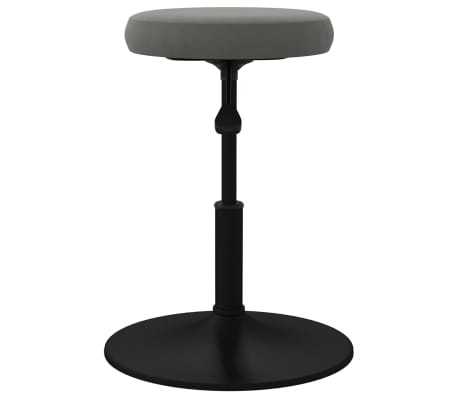 vidaXL Baro taburetė, tamsiai pilkos spalvos, aksomas