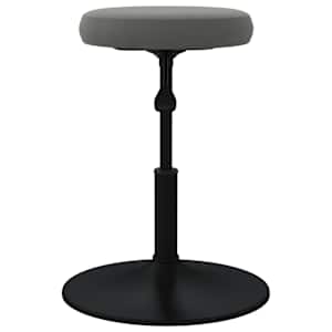 vidaXL Baro taburetė, tamsiai pilkos spalvos, aksomas