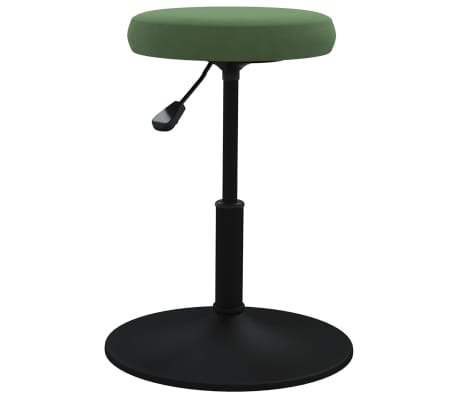 vidaXL Baro taburetė, tamsiai žalios spalvos, aksomas