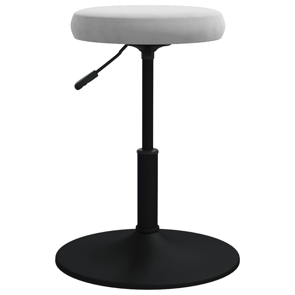 

vidaXL Eetkamerstoelen 2 st fluweel lichtgrijs