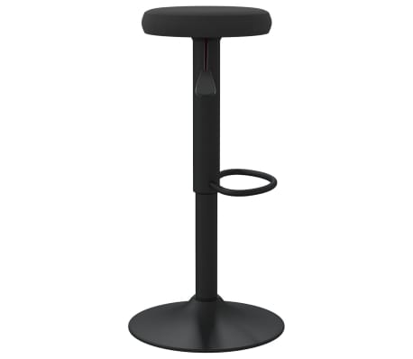 vidaXL Baro taburetė, juodos spalvos, aksomas