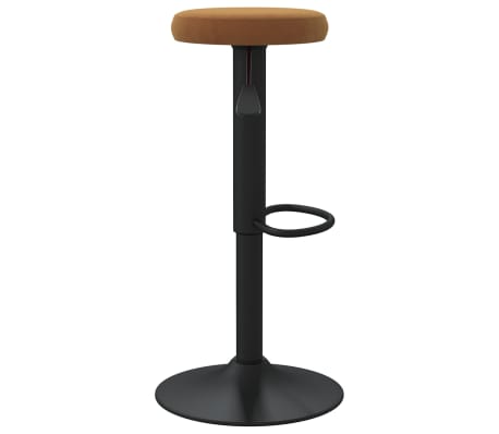 vidaXL Baro taburetė, rudos spalvos, aksomas