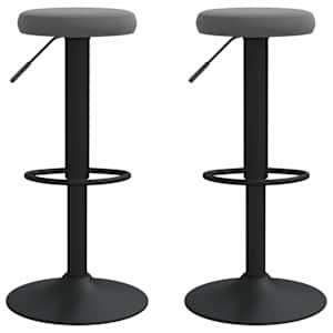 vidaXL baaripukid 2 tk, tumehall, samet