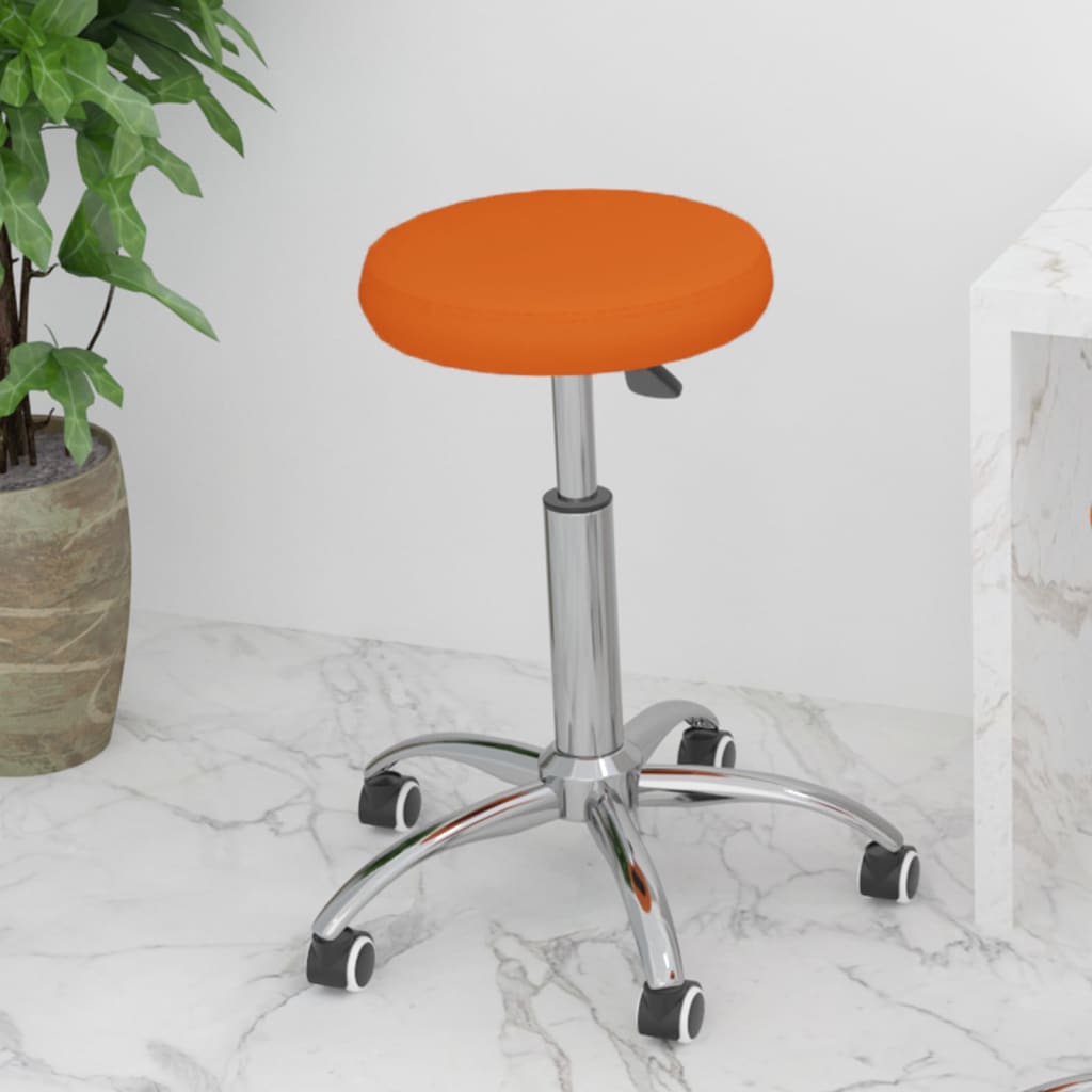 Bürostuhl Drehbar Orange Kunstleder kaufen