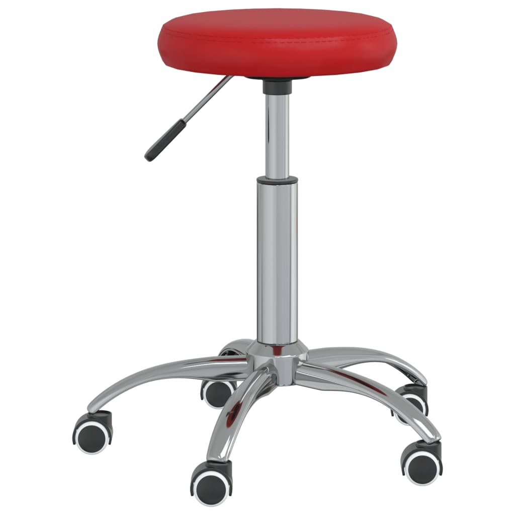 

vidaXL Eetkamerstoelen 2 st kunstleer wijnrood