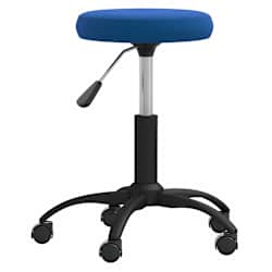 vidaXL Cadeira de escrit&oacute;rio girat&oacute;ria veludo azul
