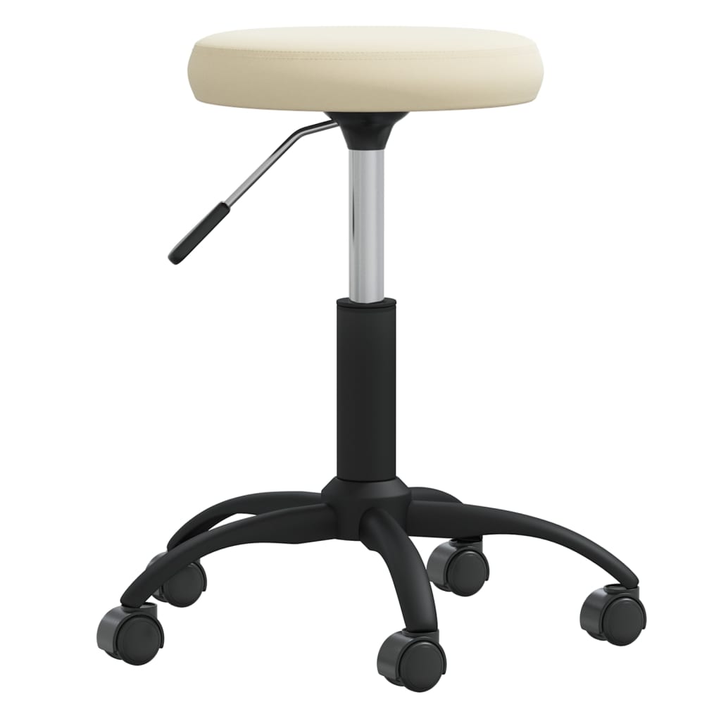 

vidaXL Eetkamerstoelen 2 st fluweel crèmekleurig