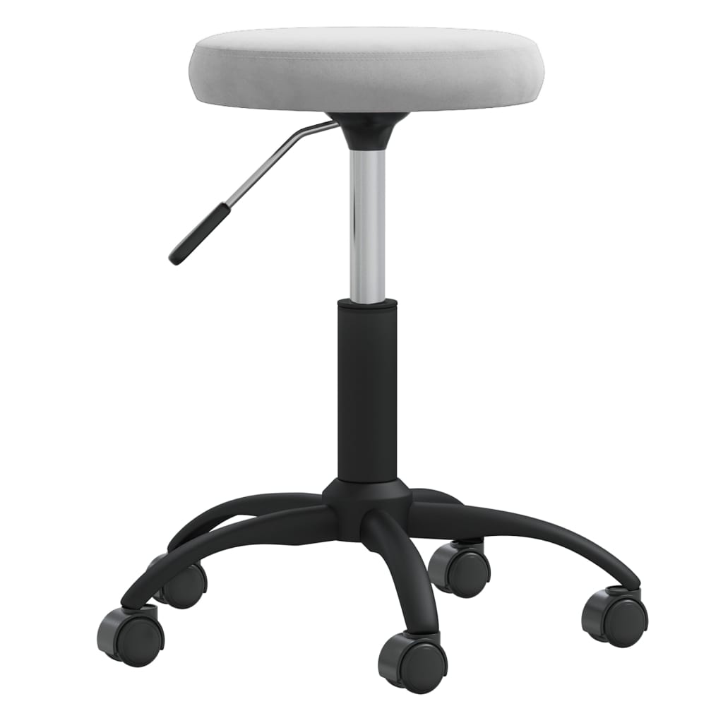 

vidaXL Eetkamerstoelen 2 st fluweel donkergrijs