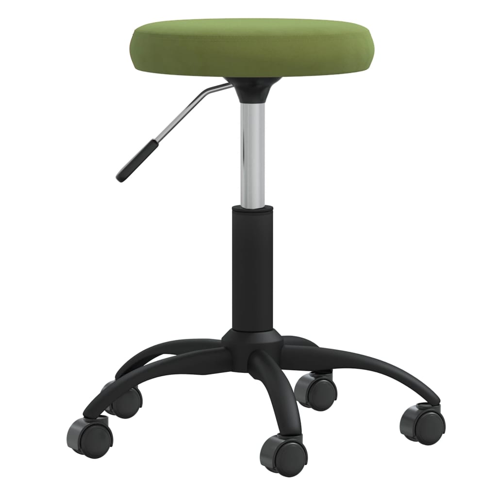 

vidaXL Eetkamerstoelen 2 st fluweel lichtgroen