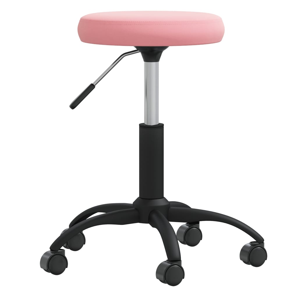 

vidaXL Eetkamerstoelen 2 st fluweel roze