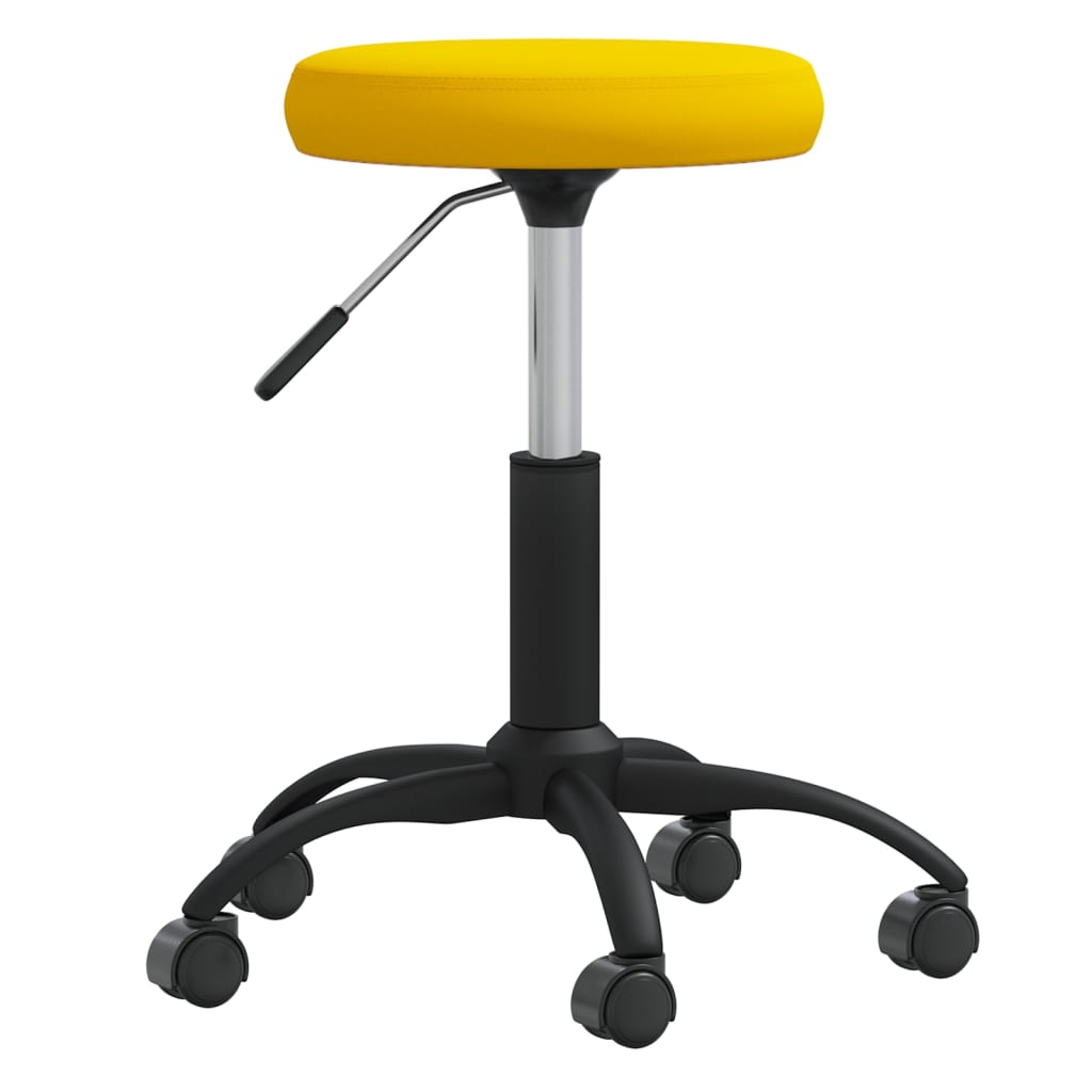 

vidaXL Eetkamerstoelen 2 st fluweel mosterdgeel