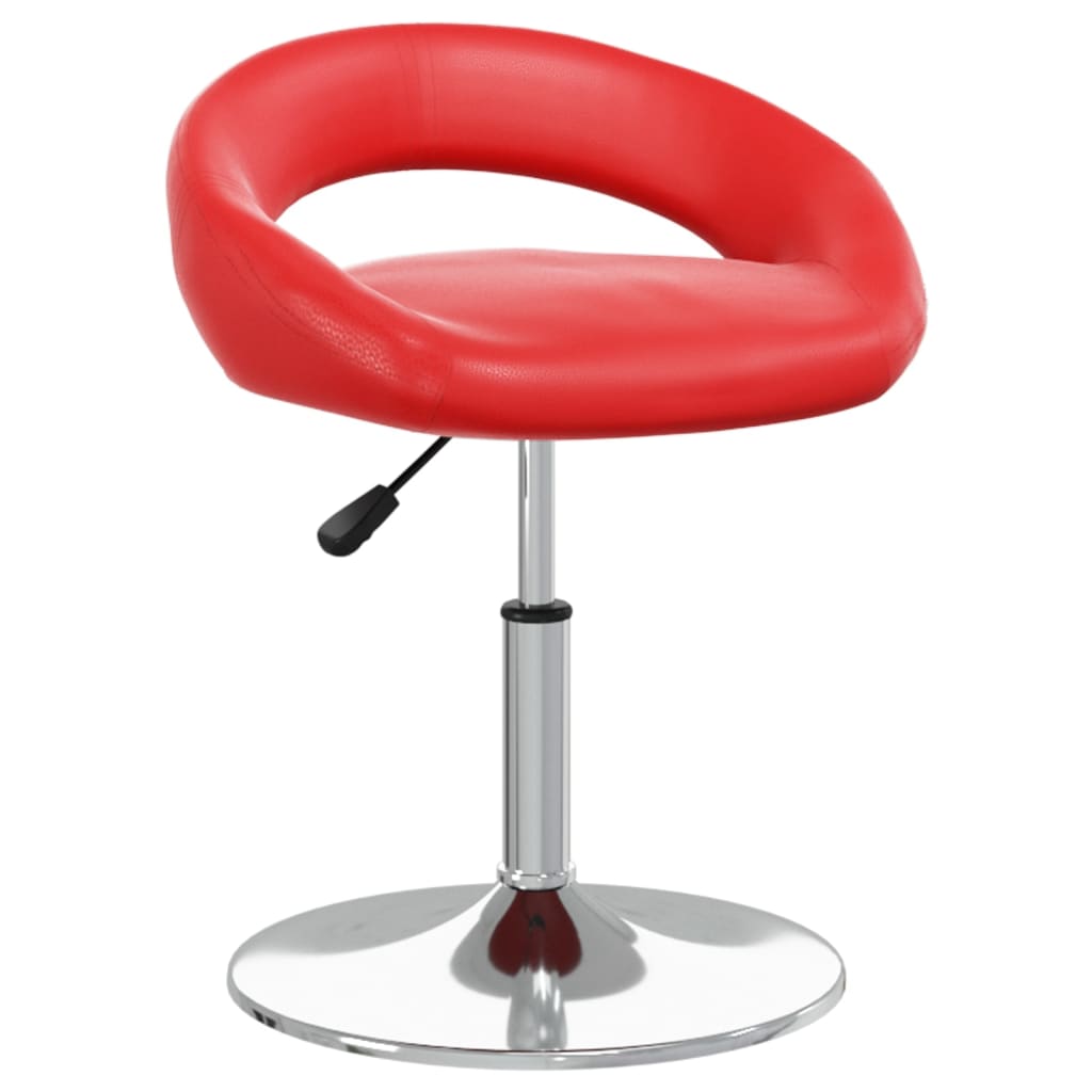 

vidaXL Eetkamerstoelen draaibaar 2 st kunstleer rood