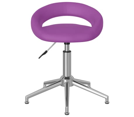 vidaXL Chaise de bureau pivotante Violet Similicuir