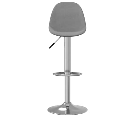 vidaXL Baro taburetė, &scaron;viesiai pilkos spalvos, audinys