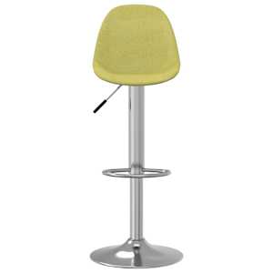 vidaXL Baro taburetė, žalios spalvos, audinys