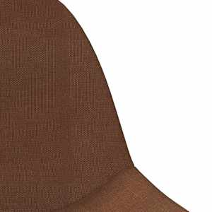 Barové židle 2 ks hnědé textil - obrázek 6