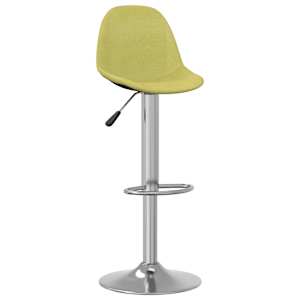 vidaXL Baro taburetės, 2vnt., žalios spalvos, audinys