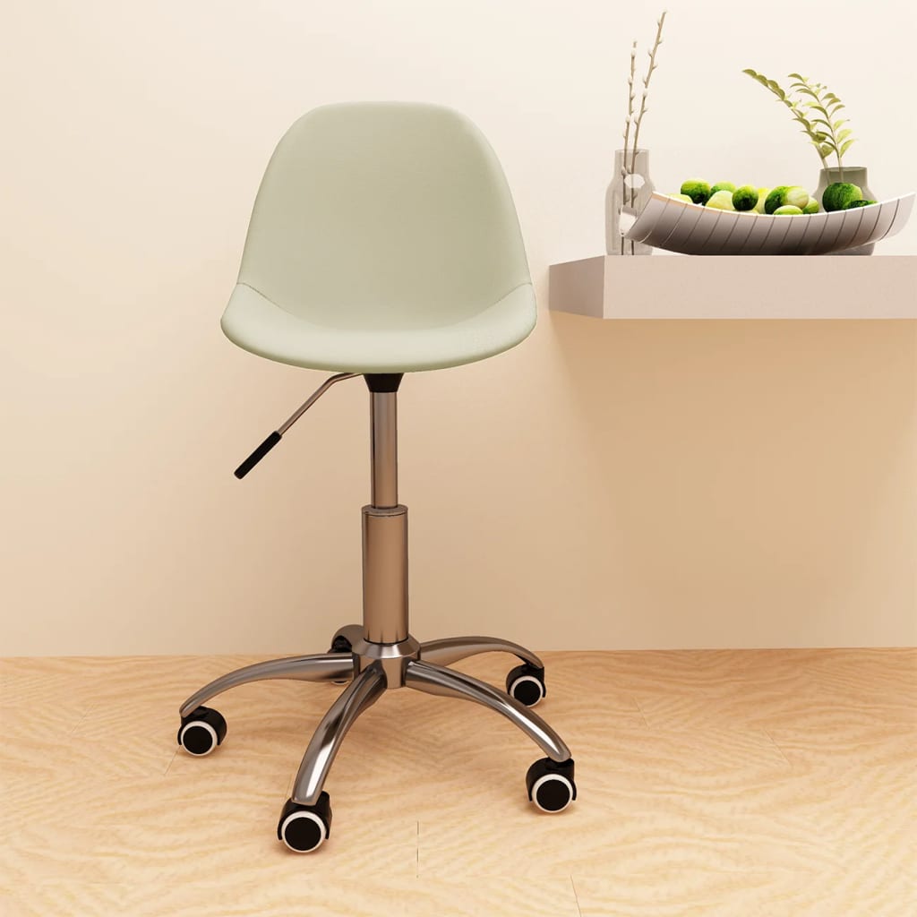 Petrashop  Otočná kancelářská židle krémová textil