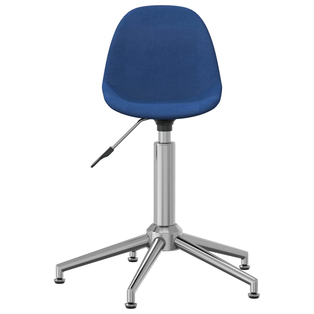 vidaXL Chaise pivotante de bureau Bleu Tissu