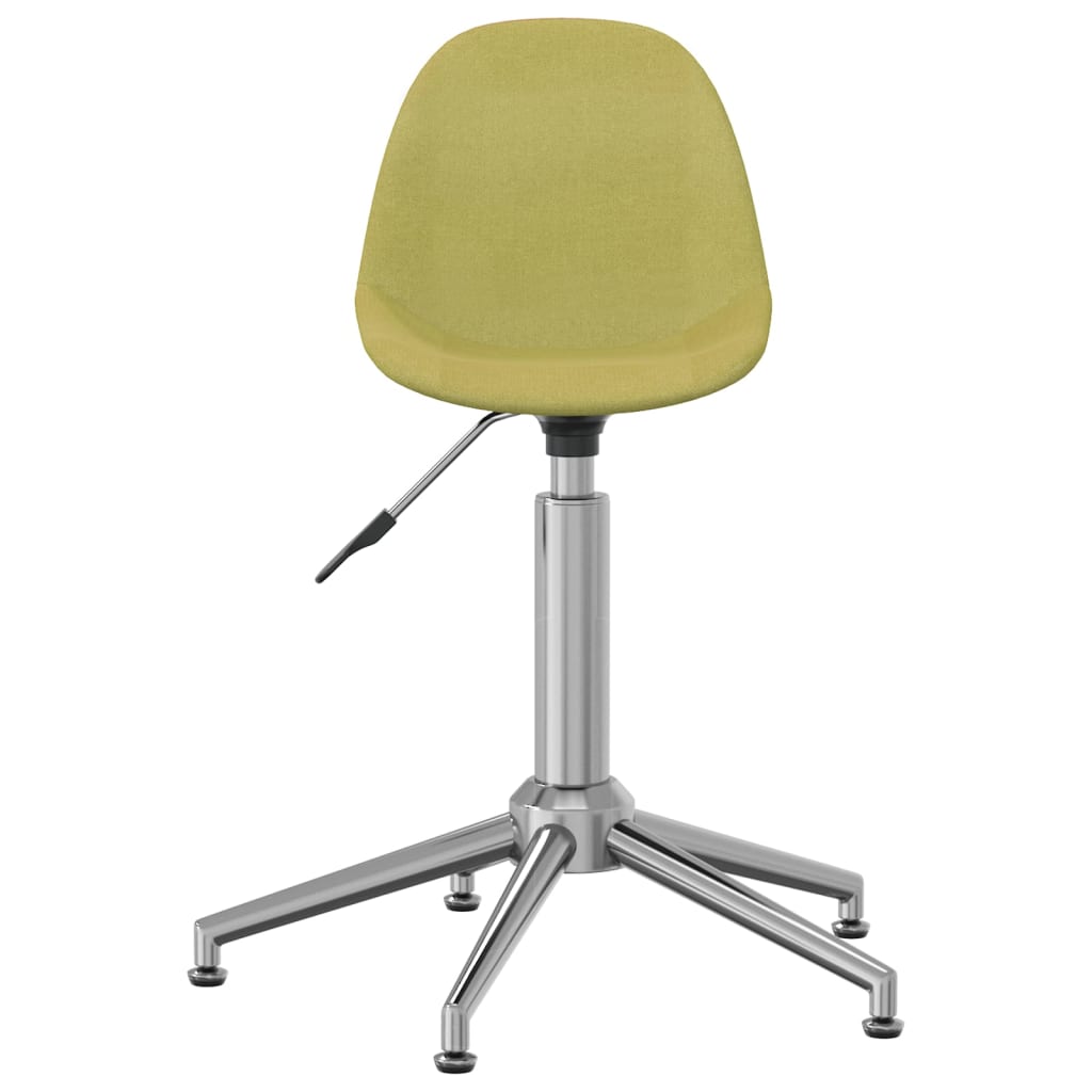 vidaXL Chaise pivotante de bureau Vert Tissu