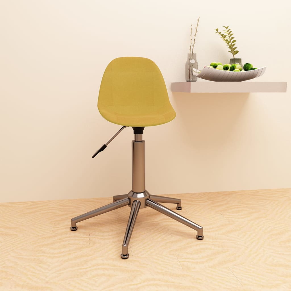 Petrashop  Otočná kancelářská židle hořčicově žlutá textil