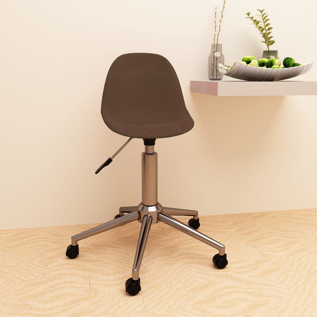 Petrashop  Otočná kancelářská židle hnědá textil