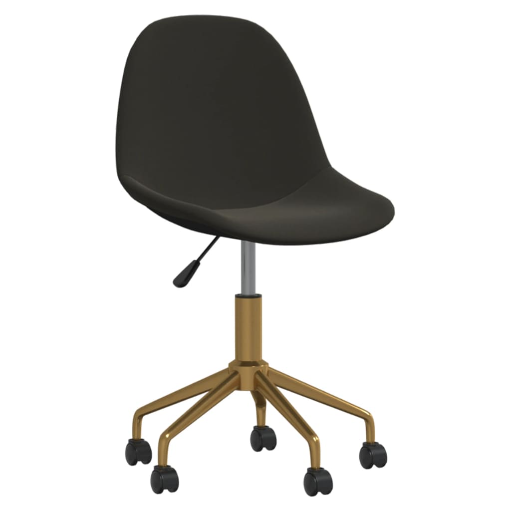 

vidaXL Eetkamerstoelen draaibaar 2 st fluweel donkergrijs