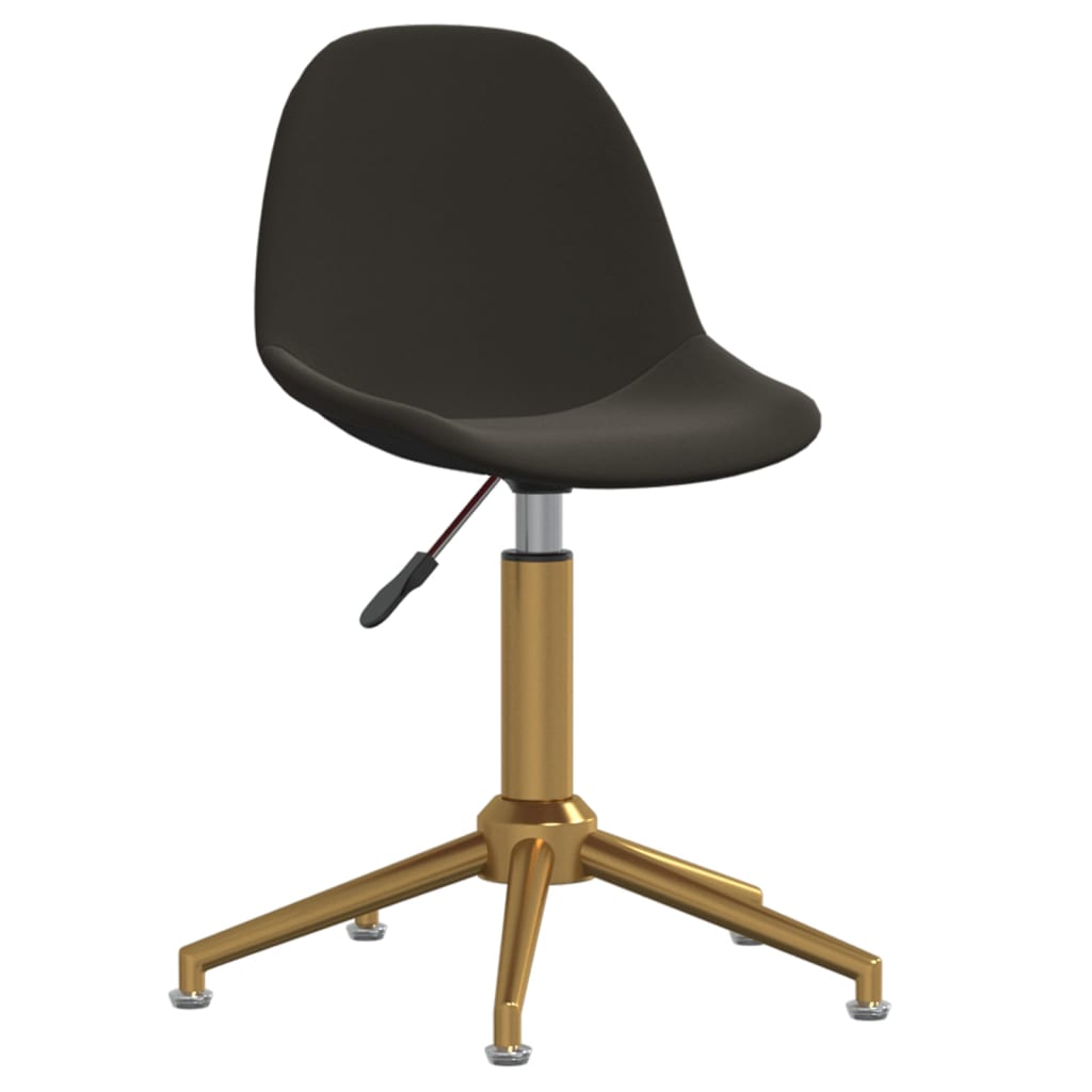

vidaXL Eetkamerstoelen draaibaar 2 st fluweel donkergrijs