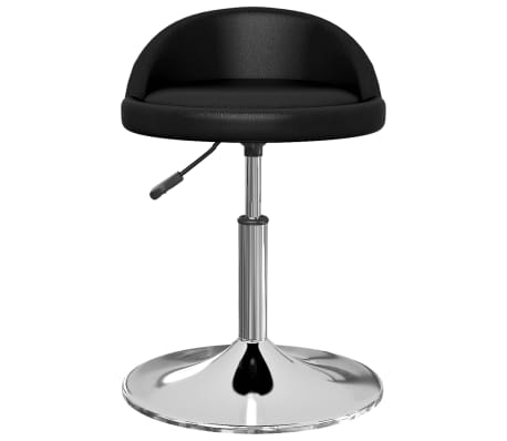 vidaXL Pasukama valgomojo kėdė, juodos spalvos, dirbtinė oda