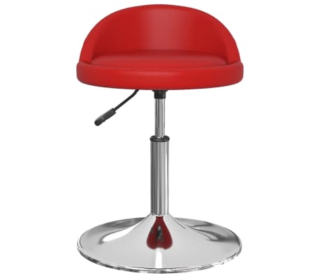 vidaXL Pasukama valgomojo kėdė, raudonojo vyno spalvos, dirbtinė oda