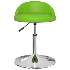 vidaXL Pasukama valgomojo kėdė, žalios spalvos, dirbtinė oda