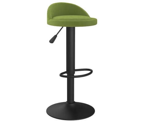 vidaXL Baro taburetės, 2vnt., &scaron;viesiai žalios spalvos, aksomas