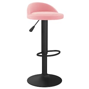 vidaXL Tabourets de bar lot de 2 rose velours