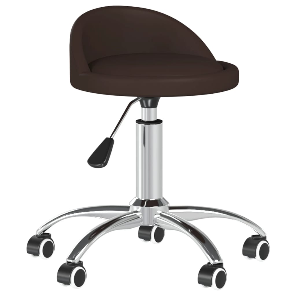 

vidaXL Eetkamerstoelen draaibaar 2 st kunstleer bruin