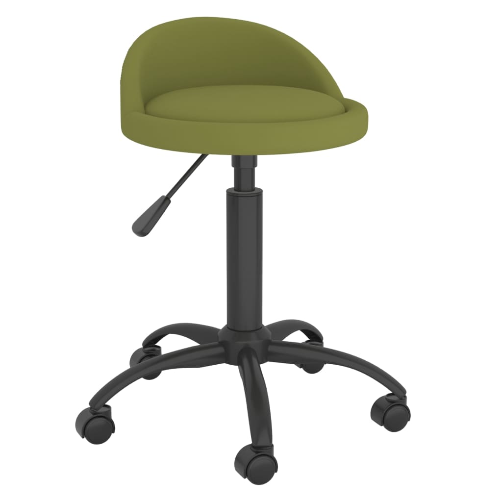 

vidaXL Eetkamerstoelen draaibaar 2 st fluweel lichtgroen