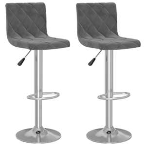 vidaXL baaripukid 2 tk, tumehall, samet