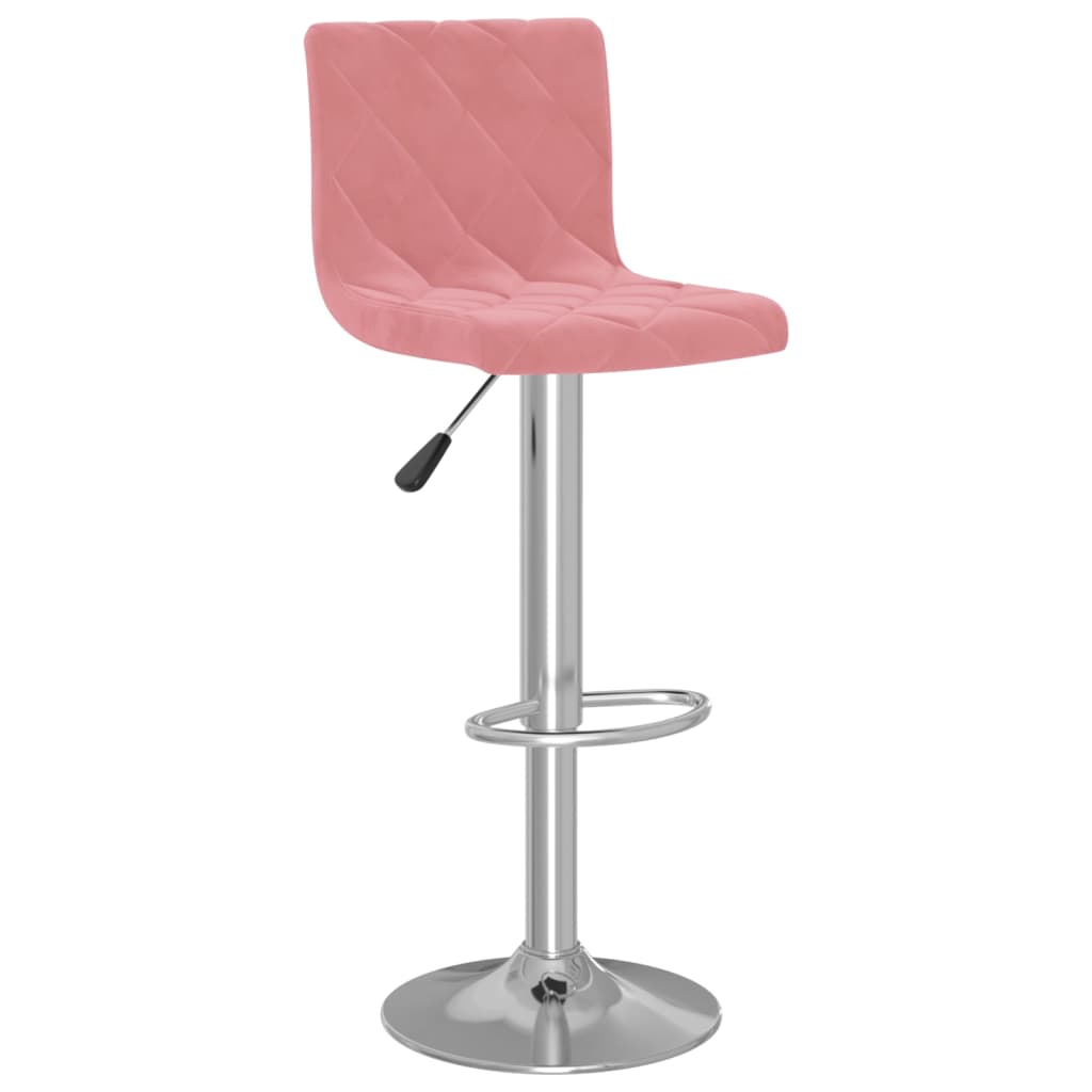 Thumbnail - vidaXL Barhocker 2 Stk. Rosa Samt