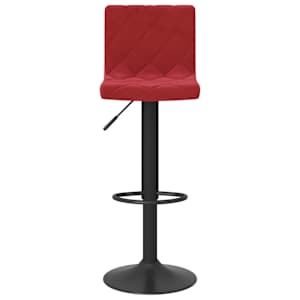 Barové židle 2 ks vínové samet - obrázek 4